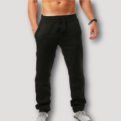 Strand Linnen Trekkoord Relaxed Fit Summer Pants