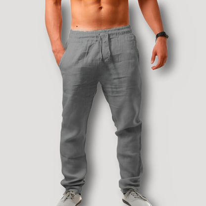 Strand Linnen Trekkoord Relaxed Fit Summer Pants