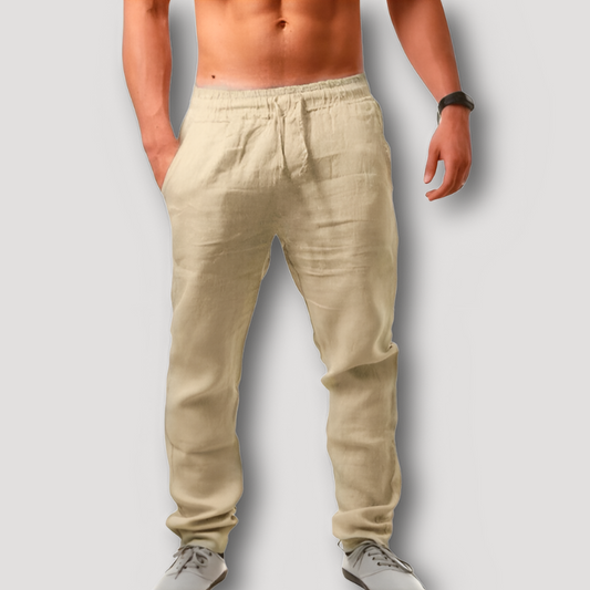 Strand Linnen Trekkoord Relaxed Fit Summer Pants