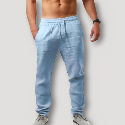 Strand Linnen Trekkoord Relaxed Fit Summer Pants