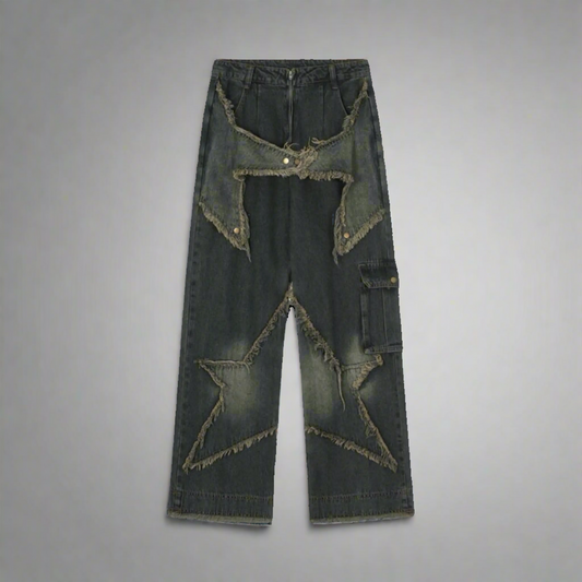 Star denim Jeans - sterren jeans cargo - unisex