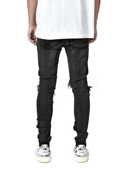 Zwart Geruite Jeans | Skinny Fit