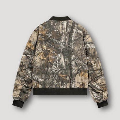 Outdoor Rugged Camouflage Patroon Zip Up Bomber Jas