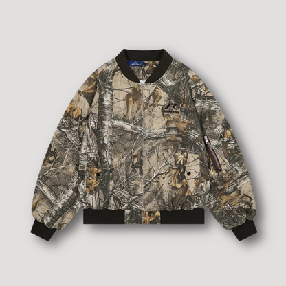 Outdoor Rugged Camouflage Patroon Zip Up Bomber Jas