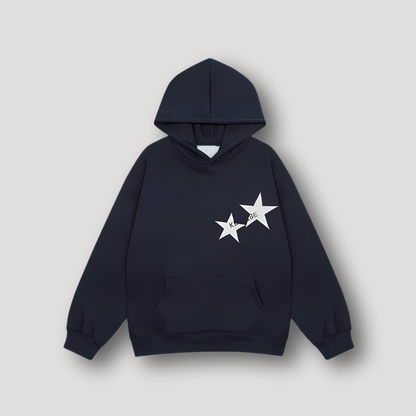 Achter Elkaar Ster Graphisch Afdrukken Hoodie