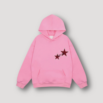 Achter Elkaar Ster Graphisch Afdrukken Hoodie