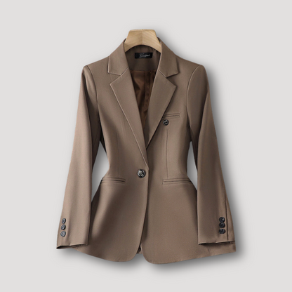 Lange Mouw Formele Business Aangepast Fit Blazer Dames