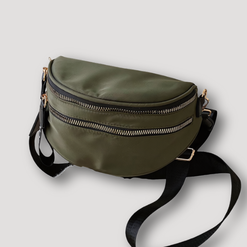 Ronde Kompakt Nylon Crossbody Mini Bag