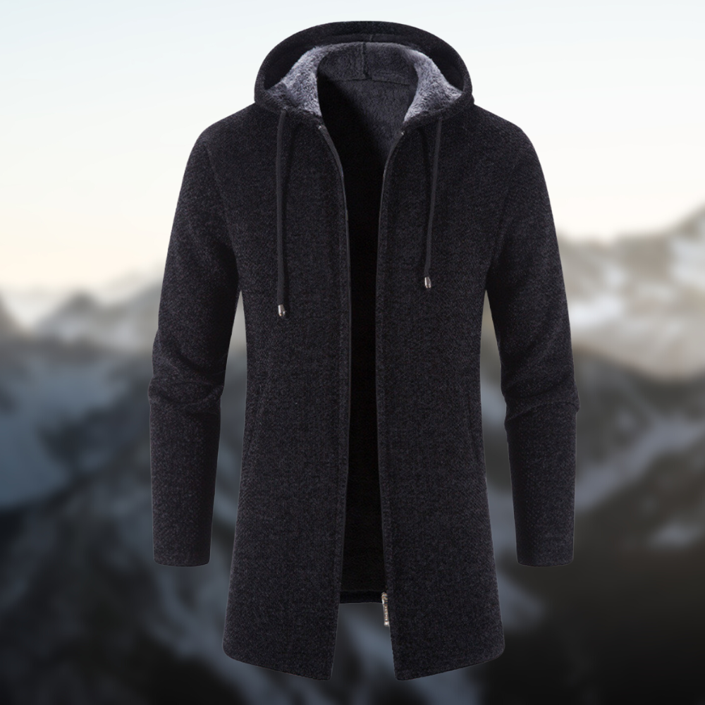 Gebreide trui van imitatieleer Wind Breaker winterjas