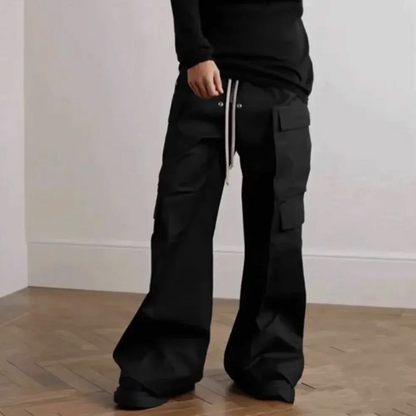 Y2K Drawstring Parachute Pants - Loose baggy streetwear