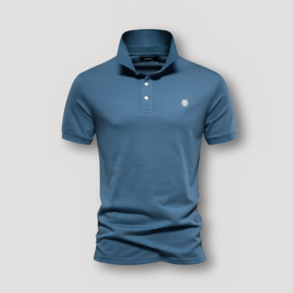 Klassiek Minimalistisch Korte Mouw Slim Fit Polo Shirt Heren