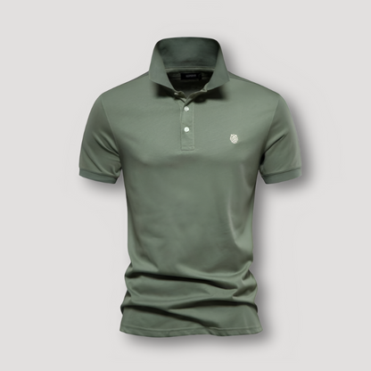 Klassiek Minimalistisch Korte Mouw Slim Fit Polo Shirt Heren