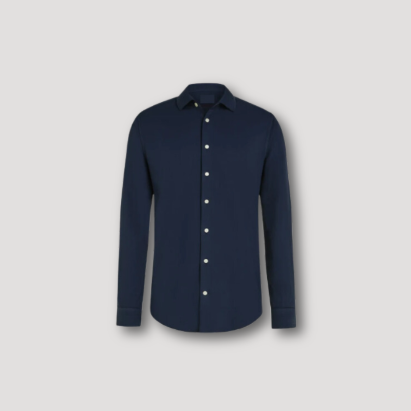 Button Down Lange Mouw Polo Shirt Heren