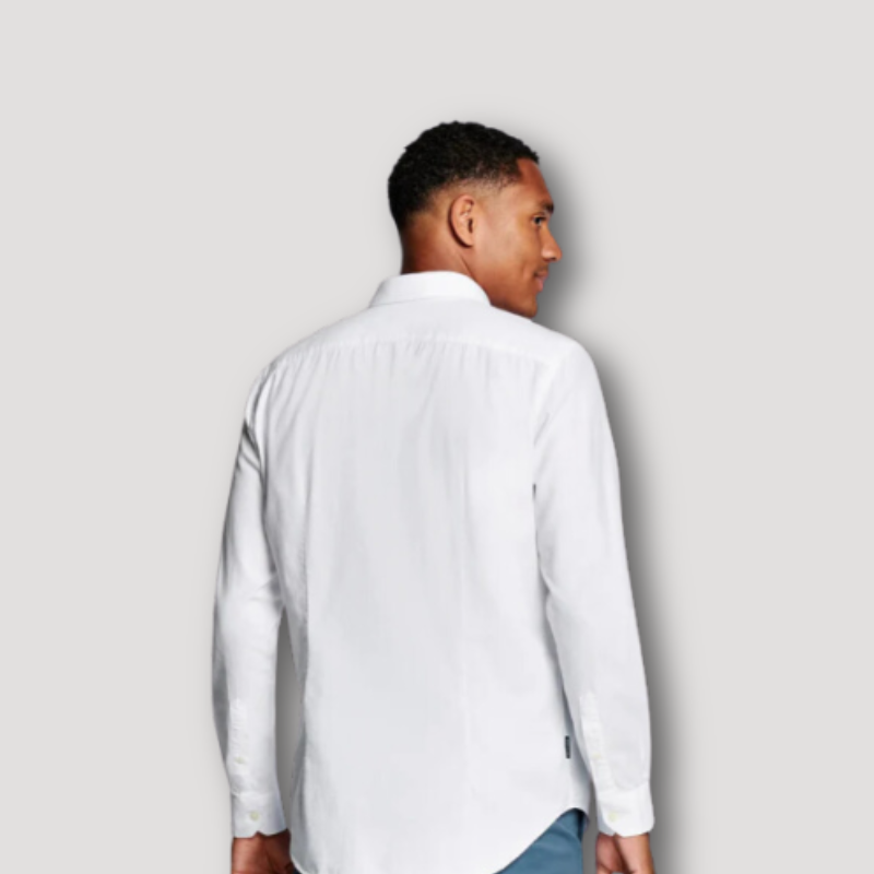 Button Down Lange Mouw Polo Shirt Heren