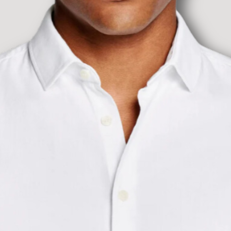 Button Down Lange Mouw Polo Shirt Heren