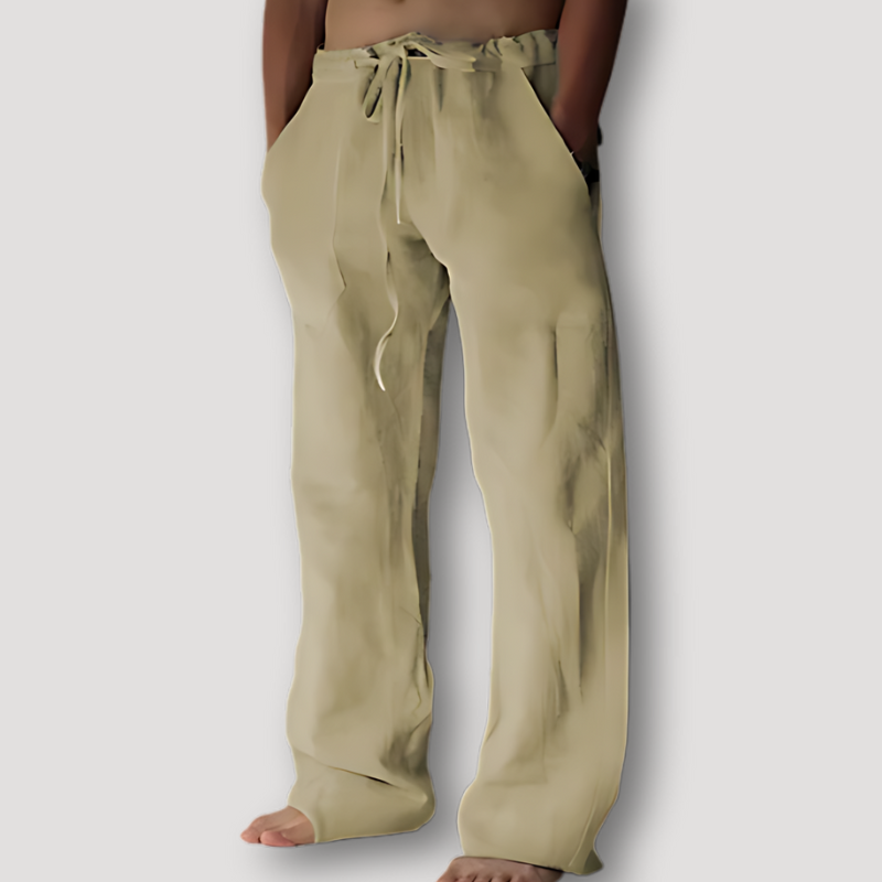 Monaco Linnen Trekkoord Strand Summer Pants