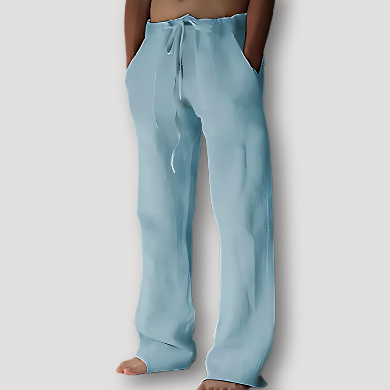 Monaco Linnen Trekkoord Strand Summer Pants