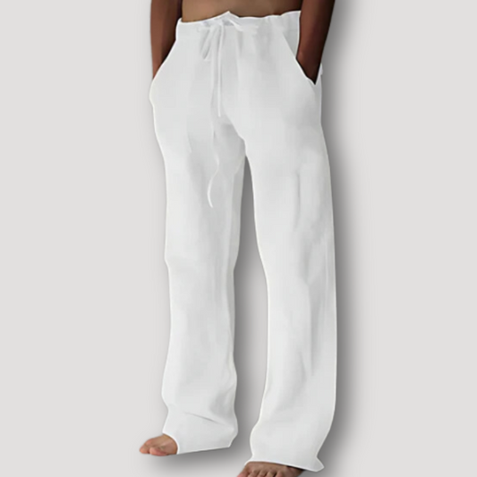 Monaco Linnen Trekkoord Strand Summer Pants