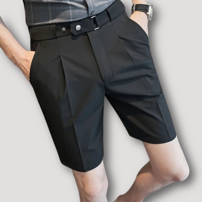 Pleated Recht Chino Zomer Shorts