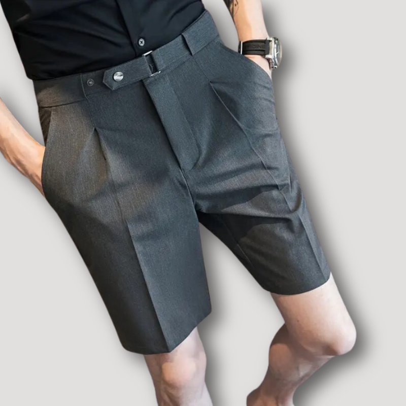 Pleated Recht Chino Zomer Shorts