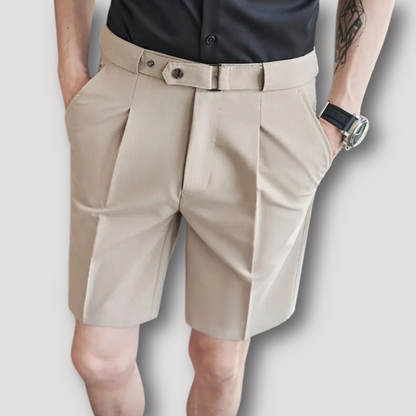 Pleated Recht Chino Zomer Shorts