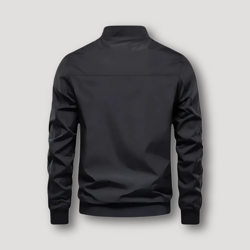 Opstaande Kraag Klassiek Zip Up Flexibel Bomber Jas