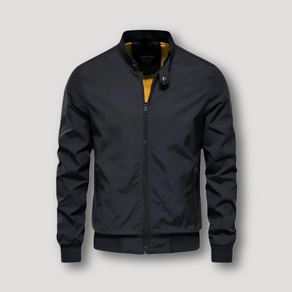 Opstaande Kraag Klassiek Zip Up Flexibel Bomber Jas