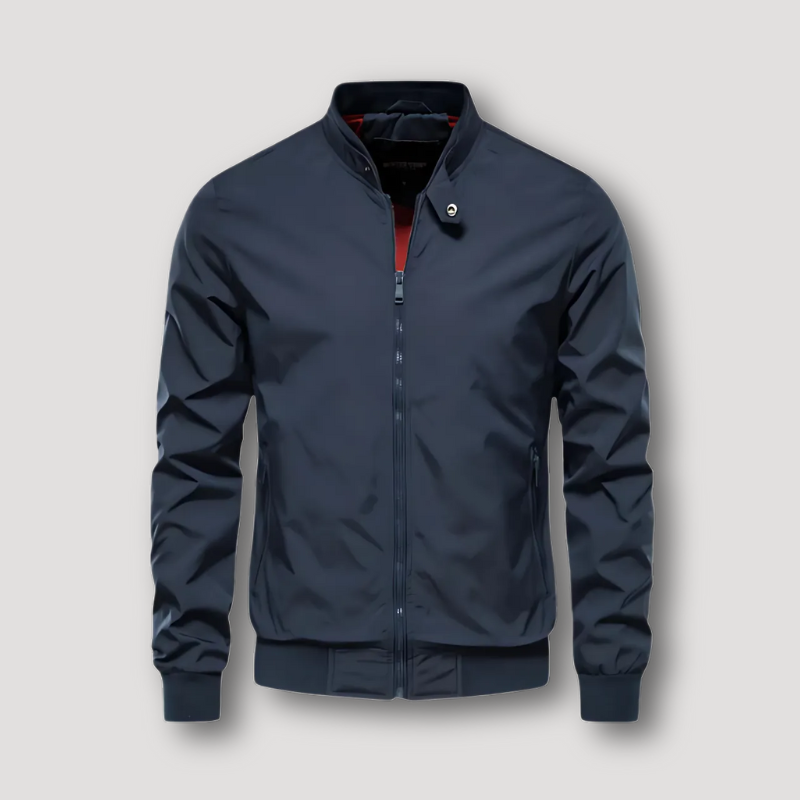 Opstaande Kraag Klassiek Zip Up Flexibel Bomber Jas