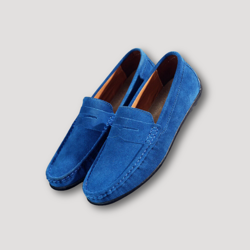 Business Casual Suède Leer Penny Loafers Mannen