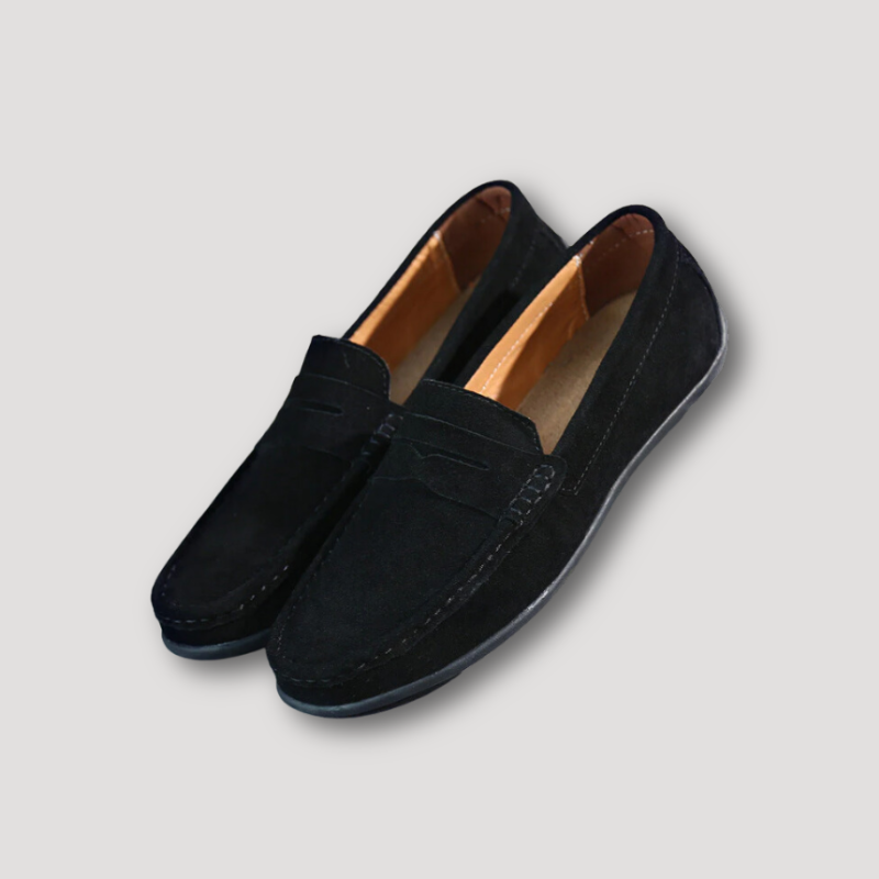 Business Casual Suède Leer Penny Loafers Mannen