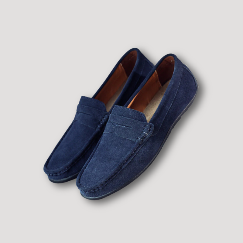 Business Casual Suède Leer Penny Loafers Mannen