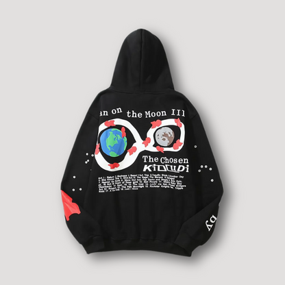 Kid Cudi's Kleurrijke Klassieker Grafisch Hoodie Trui