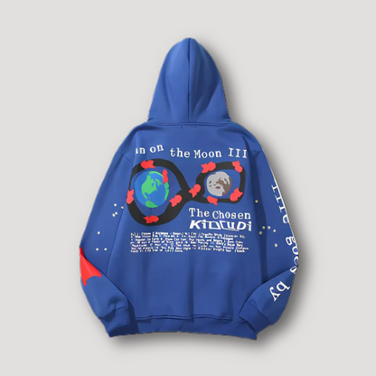 Kid Cudi's Kleurrijke Klassieker Grafisch Hoodie Trui