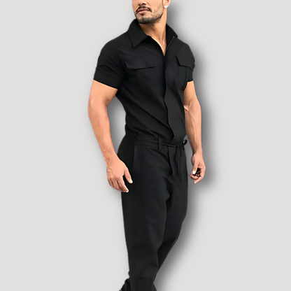 Workwear Tapered Leg Ausgestattet Jumpsuit Overall Voor Heren