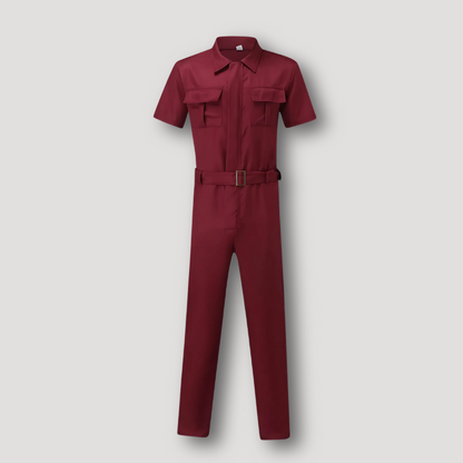 Workwear Tapered Leg Ausgestattet Jumpsuit Overall Voor Heren