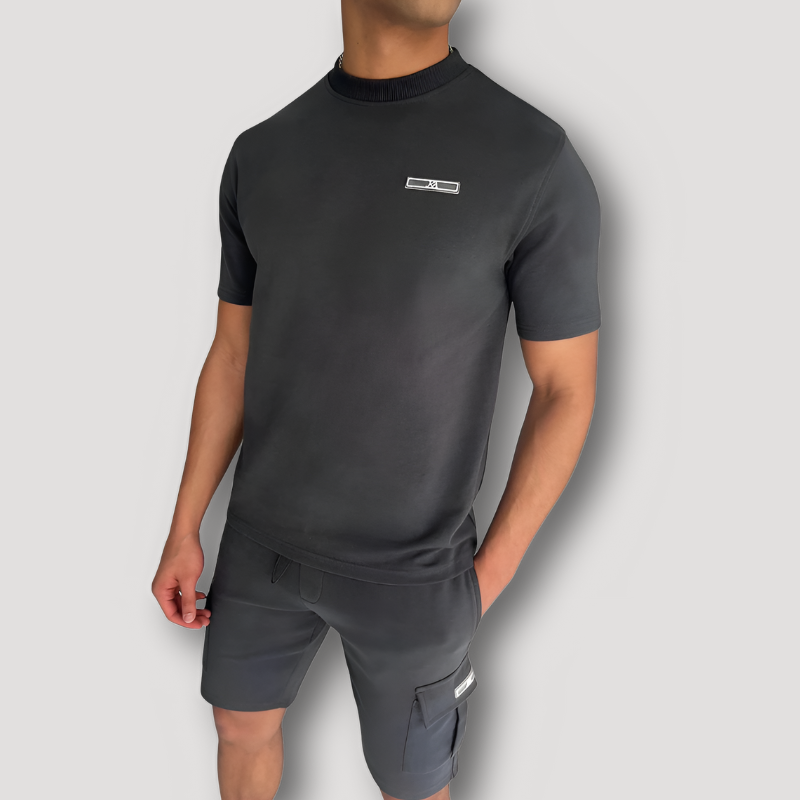 Korte Mouw T-shirt en Matching Shorts Zomer Outfit