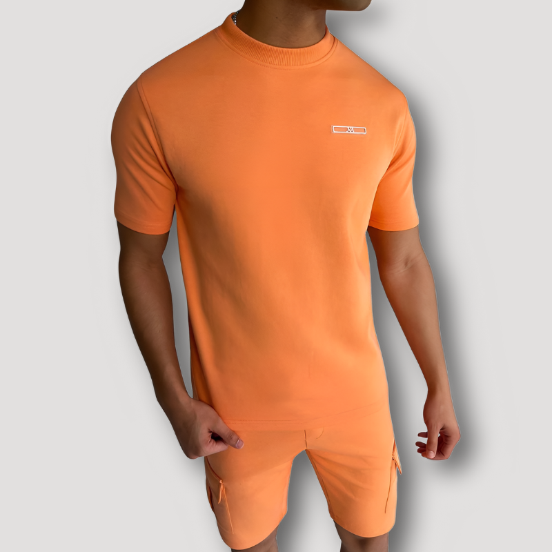 Korte Mouw T-shirt en Matching Shorts Zomer Outfit