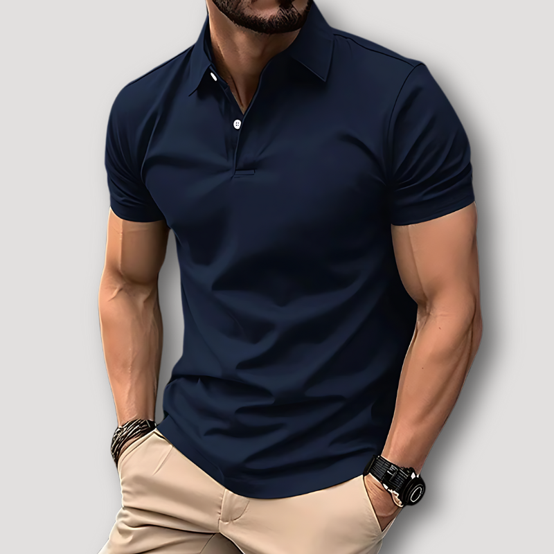 Klassiek Korte Mouw Slim Fit Polo Shirt