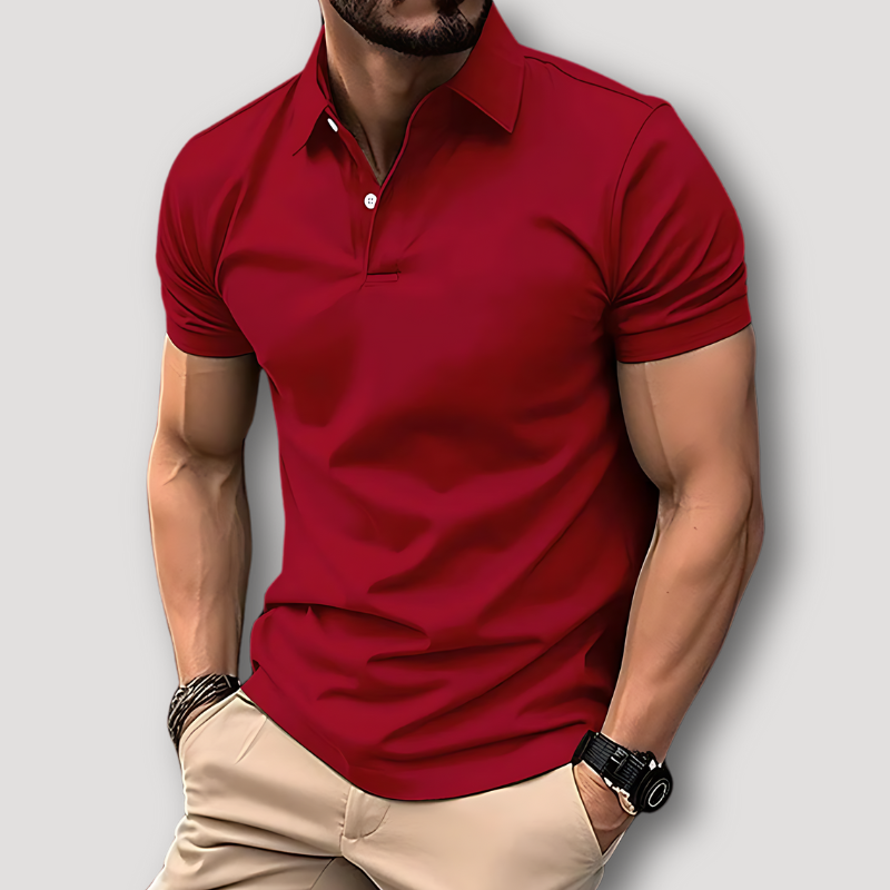 Klassiek Korte Mouw Slim Fit Polo Shirt