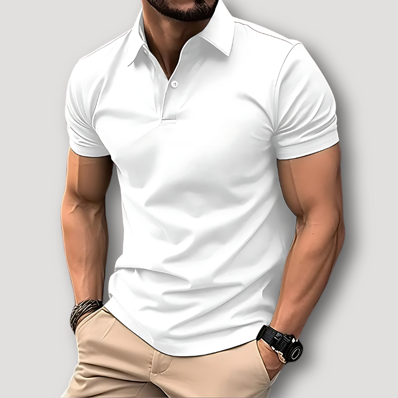 Klassiek Korte Mouw Slim Fit Polo Shirt