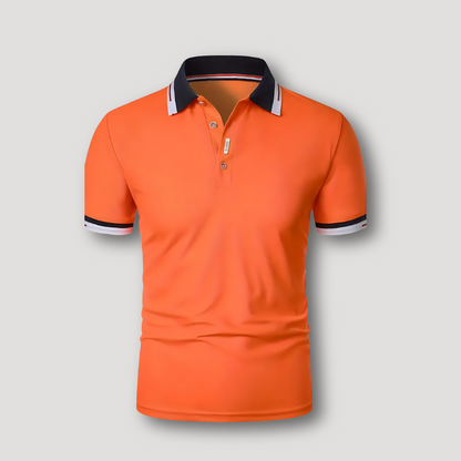 Sportief Vibrant Oranje Klassieker Op Maat Polo Shirt