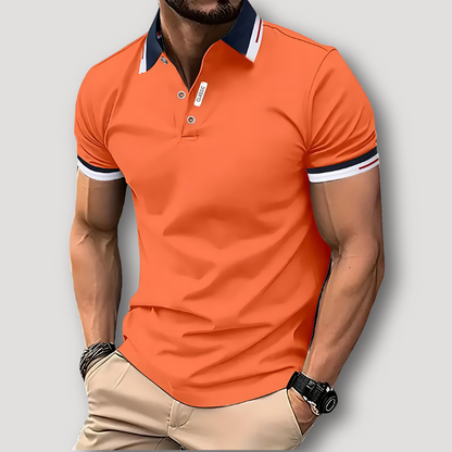 Sportief Vibrant Oranje Klassieker Op Maat Polo Shirt