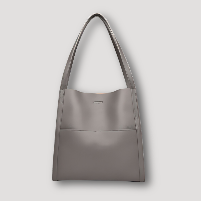 Minimalistisch Rechthoekig Structured Tote Bag Leather