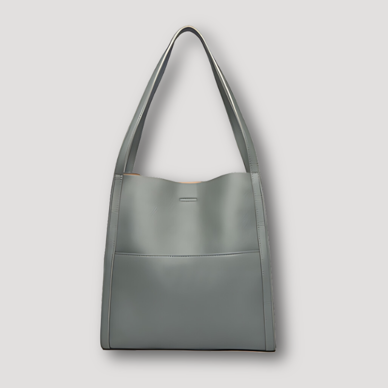 Minimalistisch Rechthoekig Structured Tote Bag Leather