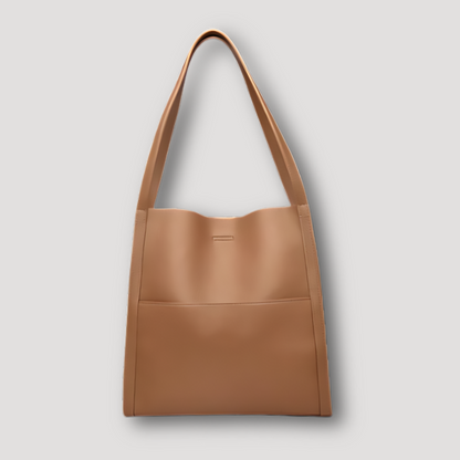 Minimalistisch Rechthoekig Structured Tote Bag Leather