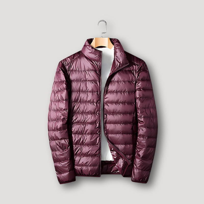 Quilted Isolatie Casual Horizontaal Zip Up Puffer Jas