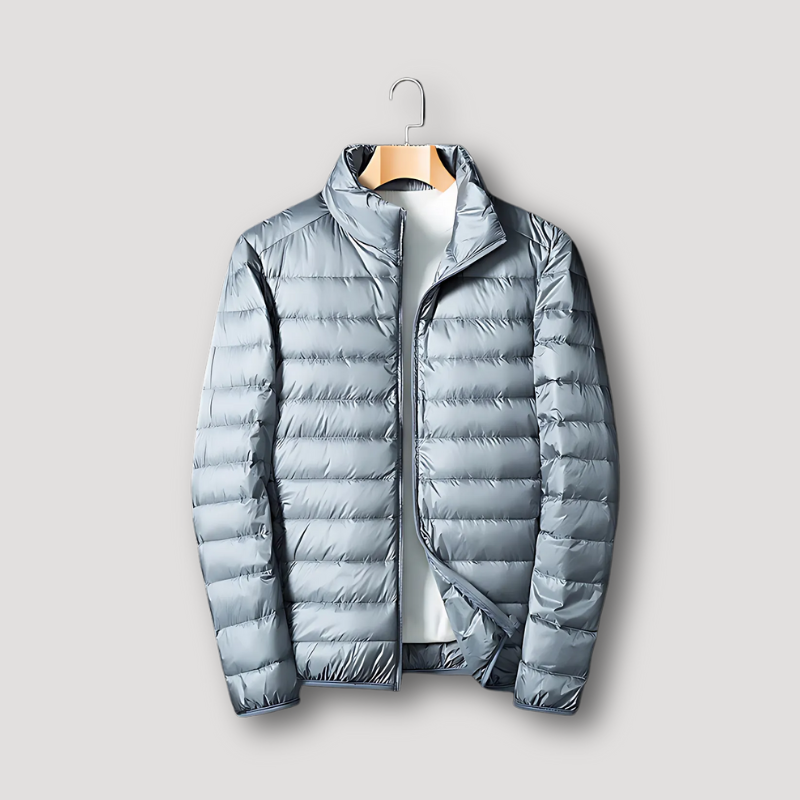 Quilted Isolatie Casual Horizontaal Zip Up Puffer Jas