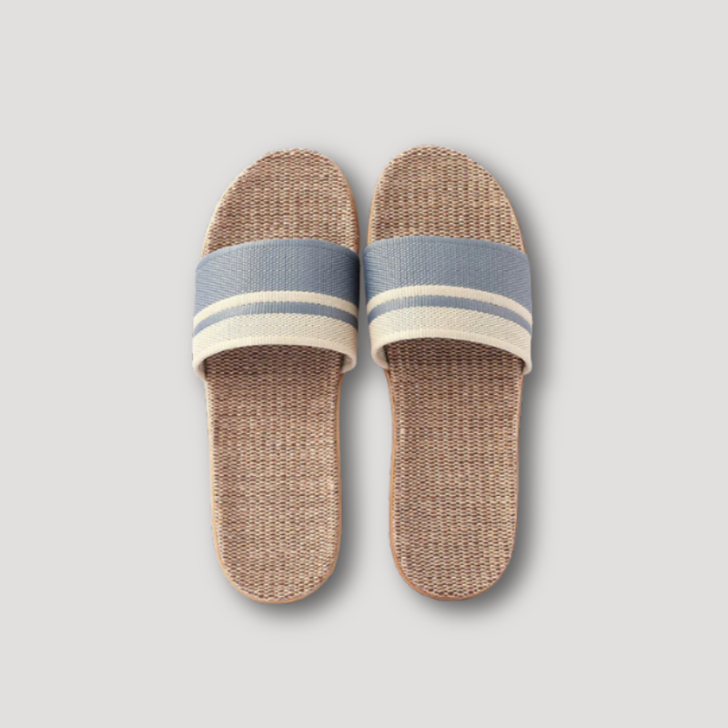 Zomer Strand Gestreept Canvas Plat Slippers