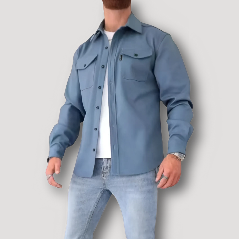 Casual Button Up Overhemd Heren