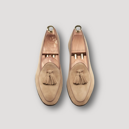 Echt leer Handgemaakt Loafers Women Kwast